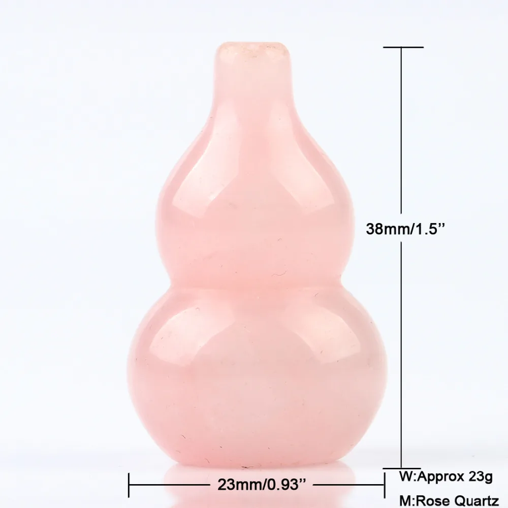 1 5 дюйма натуральный камень подвеска в виде тыквы Роза Quartzs Кристалл Камень