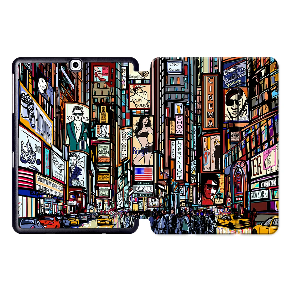 SS06 MTT чехол из искусственной кожи для samsung Galaxy Tab S2, 9,7 дюймов, трехслойный флип-чехол с подставкой, умный чехол для планшета, SM-T810, T813, T815, T819 - Цвет: SS06