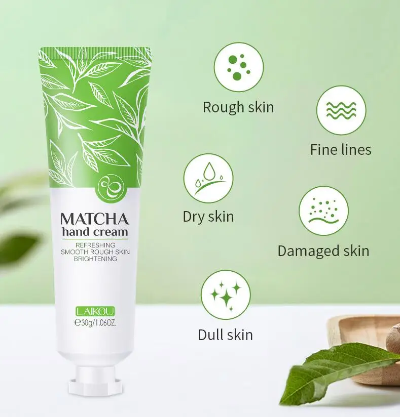 Matcha крем для рук легко впитывается влажный сухой кожи против мимических морщин
