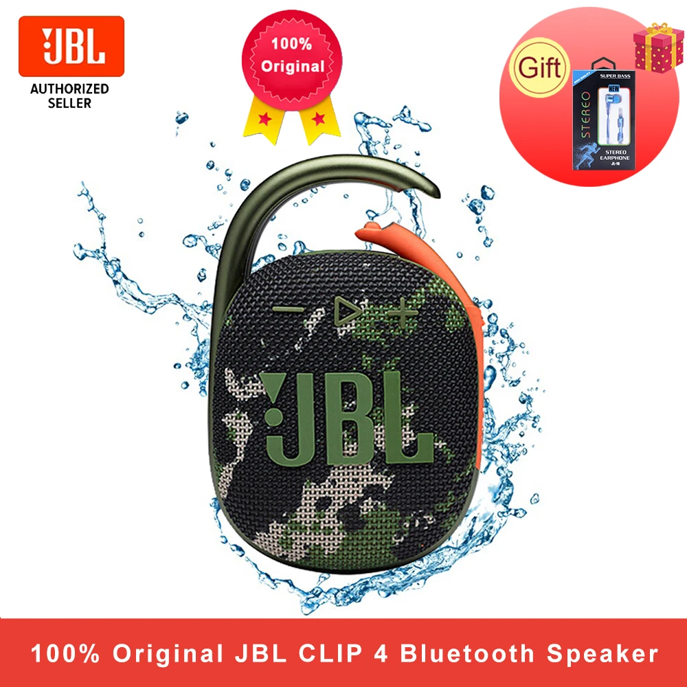 Беспроводные Bluetooth 5 1 мини-колонки JBL Clip 4 портативные IPX67 водонепроницаемые