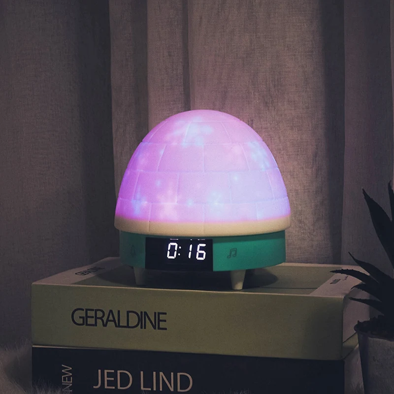 Творческий будильник Igloo силиконовый Pat ночник прикроватные часы для спальни