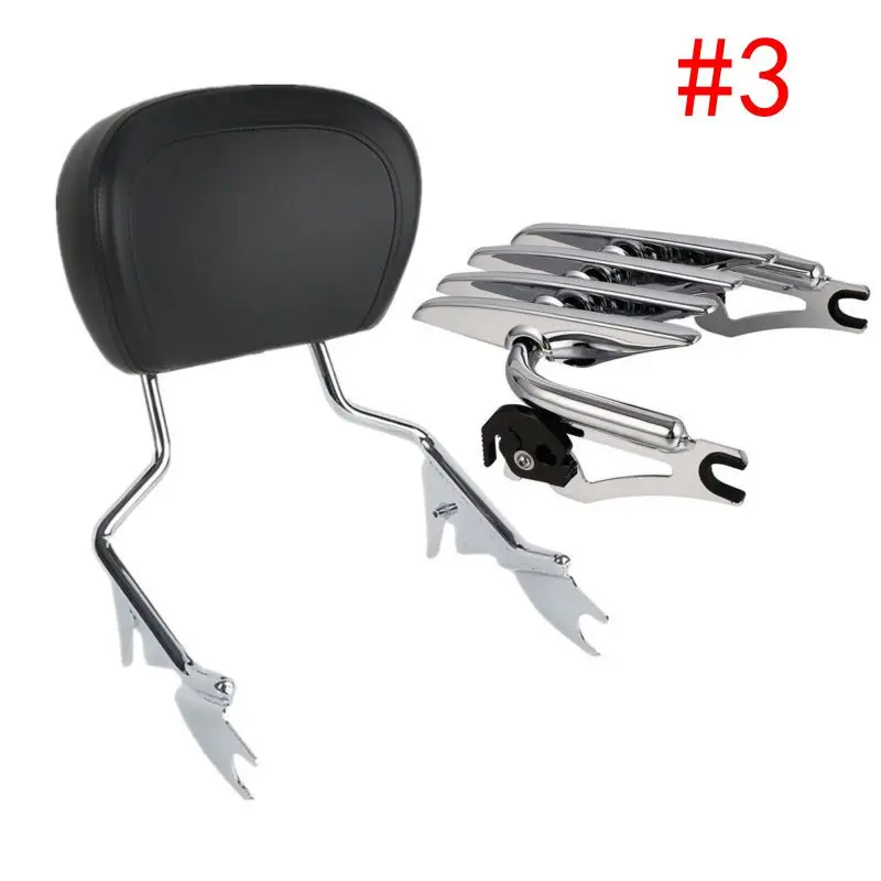 Мотоциклетная Съемная багажная стойка для багажа док комплект Harley Touring Road King Street