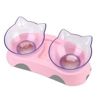 double pet bowl drinking dish dog food water feeder puppy cat water food bowls pet supplies