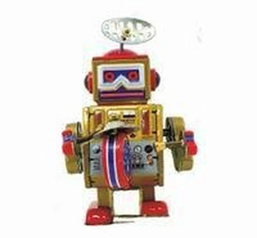 1 шт./коркорт. Жестяной металлический Заводной Робот Tintoy коллекционная игрушка