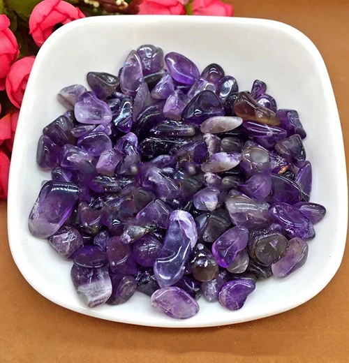 

200 г/300 г натуральный фиолетовый кристалл гравий размагниченные аксессуары оптом