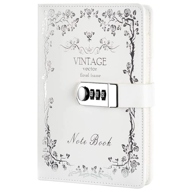 

Цифровой пароль Тетрадь кожаный связующий дневник печать бронзового цвета