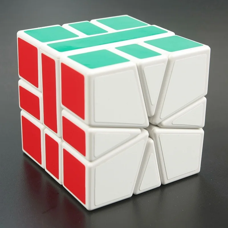 Белый Shengshou SQ-1 черный/белый Cubo Magico скоростные кубики shengshou головоломка для детей развивающие игрушки 57 мм нерегулярные кубик рубика - Цвет: Белый