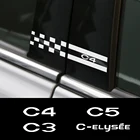 Наклейки на стойку автомобиля для Citroen C4 C1 C5 C3 C6 C-ELYSEE VTS гоночный Стайлинг экстерьер тюнинг аксессуары виниловая пленка наклейки