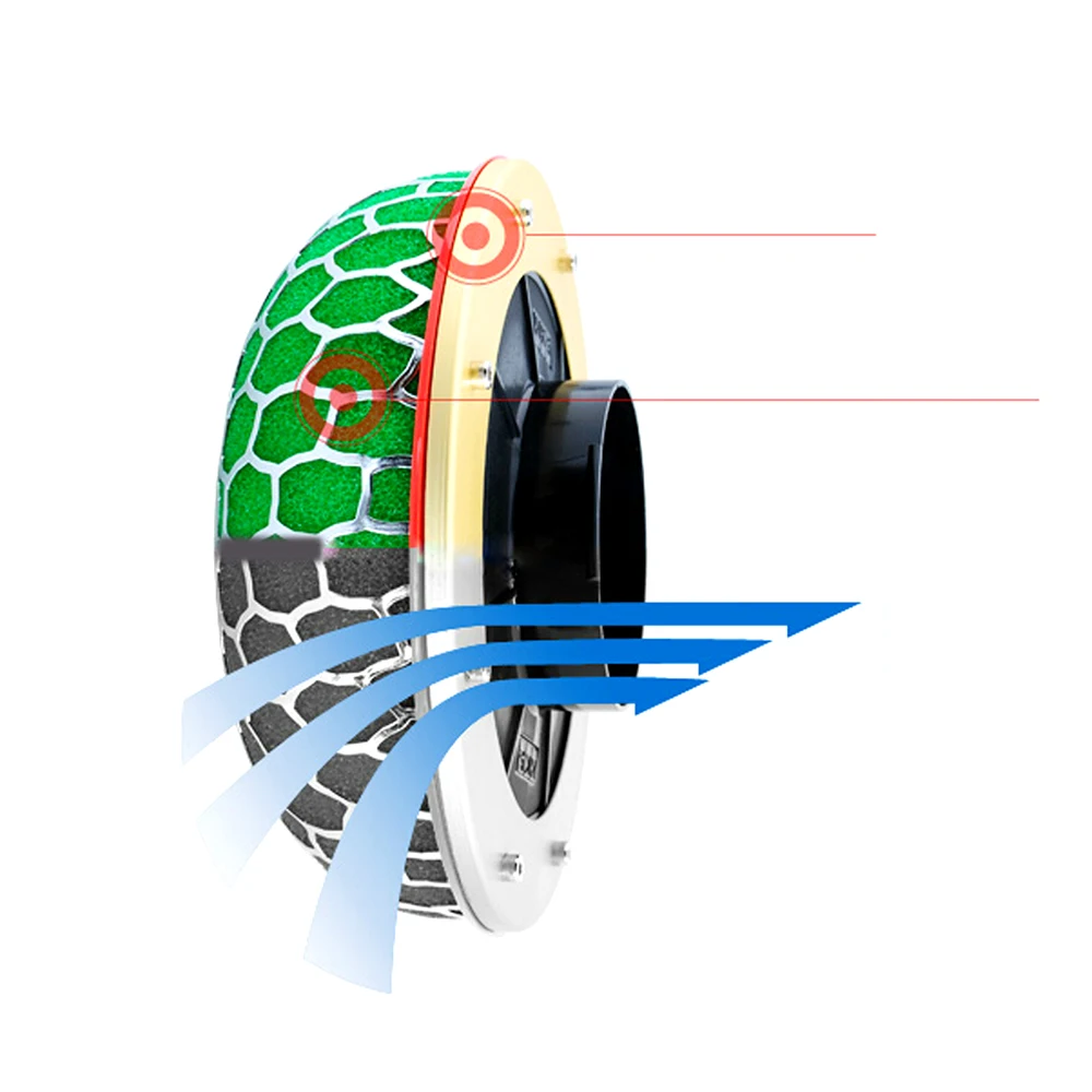 Свободный универсальный 100мм/80мм/60мм 3-х слойный воздушный фильтр из пористой губки подходит для Mazda Honda Toyota Bmw.