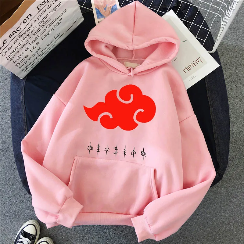 

Hip Hop Women's Hoodie Japanese Anime Naruto Hoodie Sweatshirt Harajuku Graphic Fashion Hoodie Street Clothing Thick Top Women