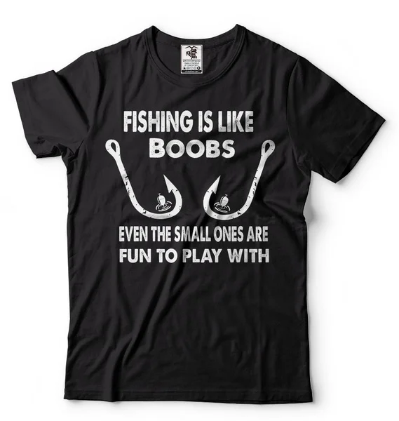 

Mens Funny Fishing T-shirt Fishing Hook Shirt