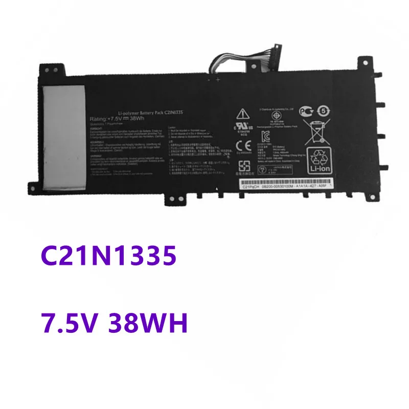 Новинка C21N1335 Аккумулятор для ноутбука ASUS VivoBook S451 S451LA S451LB S451LN серия ультрабук C21N1335 7,5 V 38WH