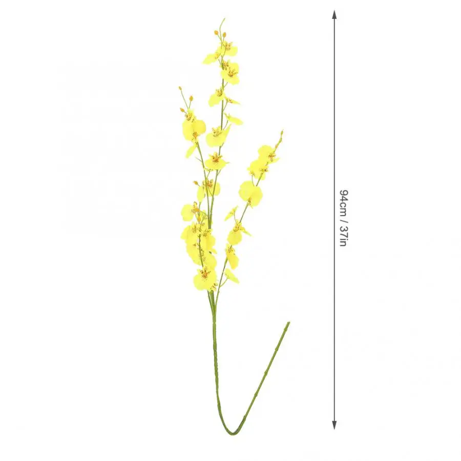 Танцующая леди Орхидея цветы из шелка искусственный цветок Oncidium украшение для