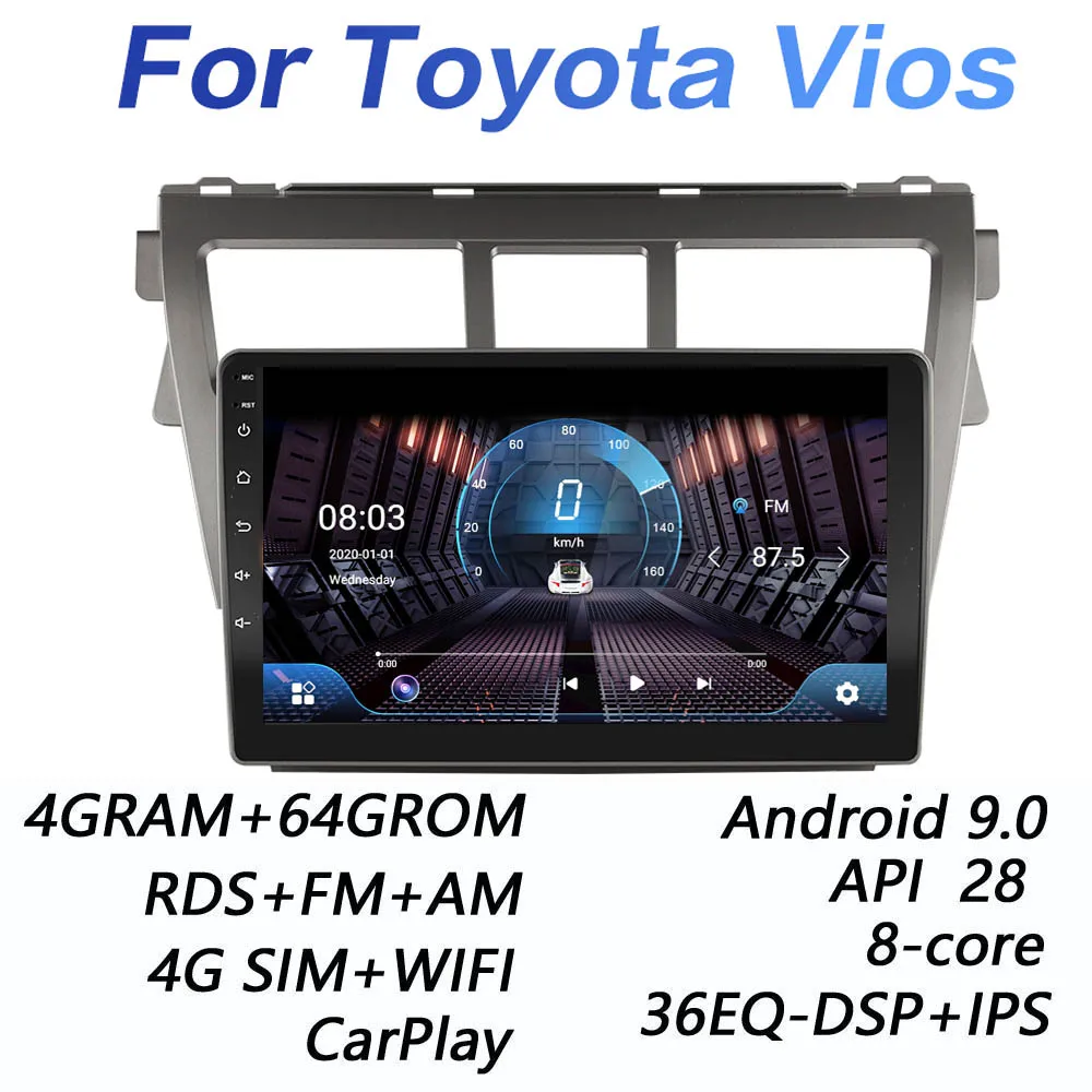 4 грамма + 64 гром DSP 2 din Android 9 0 4G сеть для автомобиля радио мультимедиа видео плеер