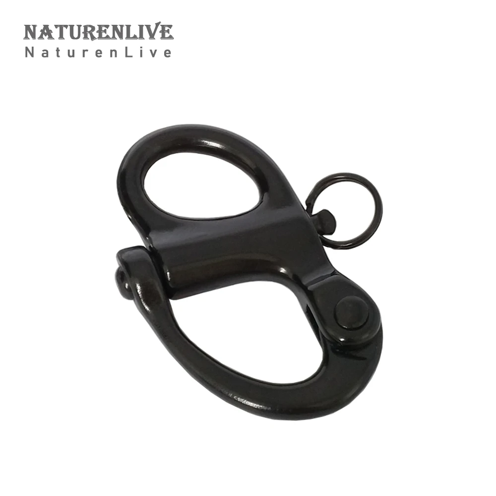 2 шт. черная фиксированная защелкивающаяся Скоба из нержавеющей стали 316