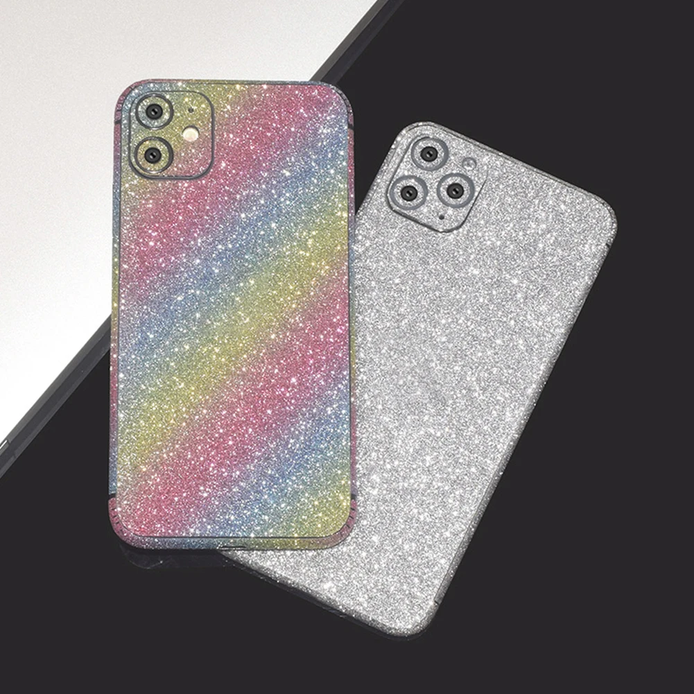 Блестящая пленка на заднюю панель для iPhone 11 Pro XS MAX XR X блестящая задняя крышка