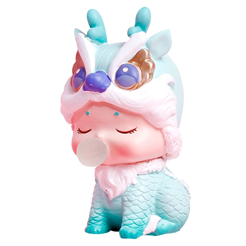 

Lucky animal random blind box cartoon animal doll cute girl heart decoration creative gift resin embellishments desk decoration