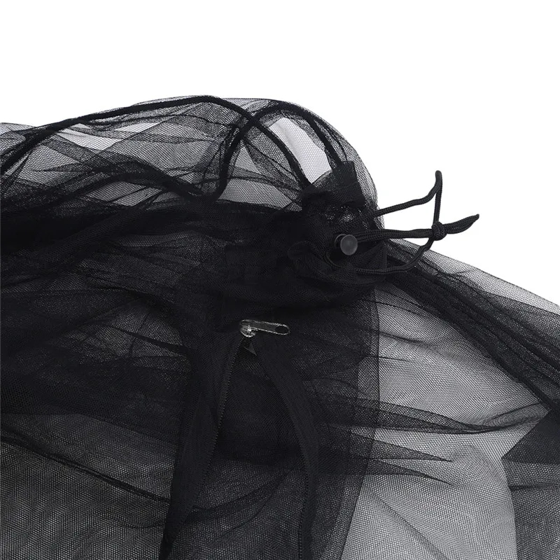 

300x230cm Umbrella Cover Mosquito Netting Screen For Patio Table Umbrella Garden Deck Furniture Zippered Mesh Enclosure Cover