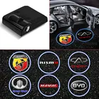 1 шт. Универсальный светодиодный лазерный проектор для двери автомобиля с логотипом привидение тень ночной Светильник беспроводной комплект автомобильных ламп аксессуары для автомобиля