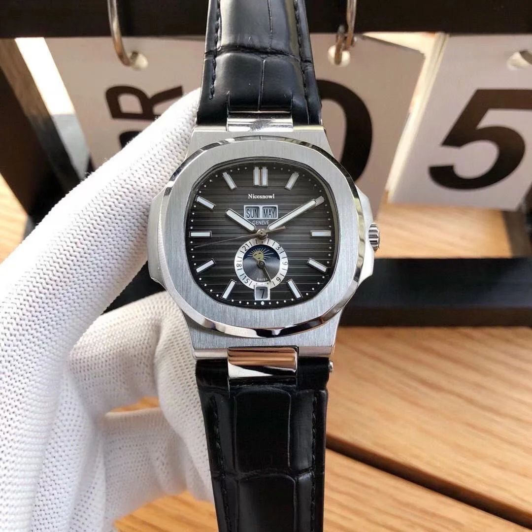 

3A Luxury Brand Patek Same Diamond Design Men's Stainless Steel High-quality Movement Automatic Mechanical Tourbillon Wristwatch