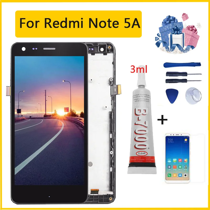 100% протестированное качество ЖК дисплея для Xiaomi Redmi Note 5A дисплей Note5A MDG6 сенсорный