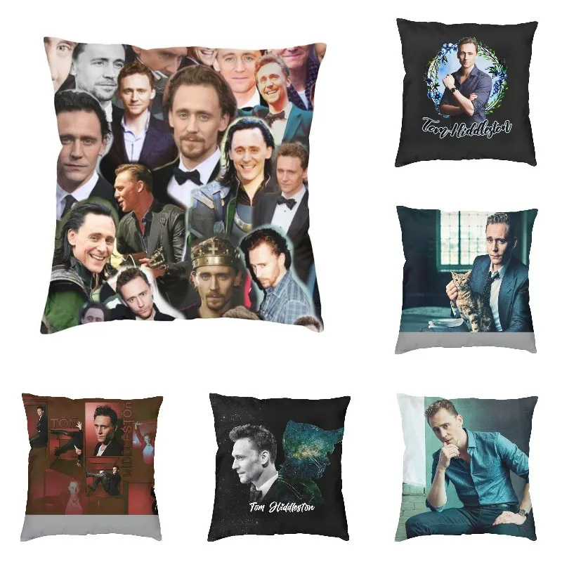 

Скандинавский том хидддлестон, фотоколлаж, декоративный чехол для подушки, домашняя декоративная наволочка для подушки, 40x40 см, наволочка д...