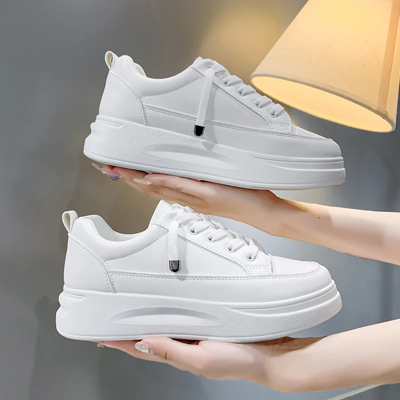 

Women Casual Shoes Fashion Breathable Walking Mesh Flat Shoes Sneakers Women 2020 Gym Vulcanized Shoes White Female Footwear