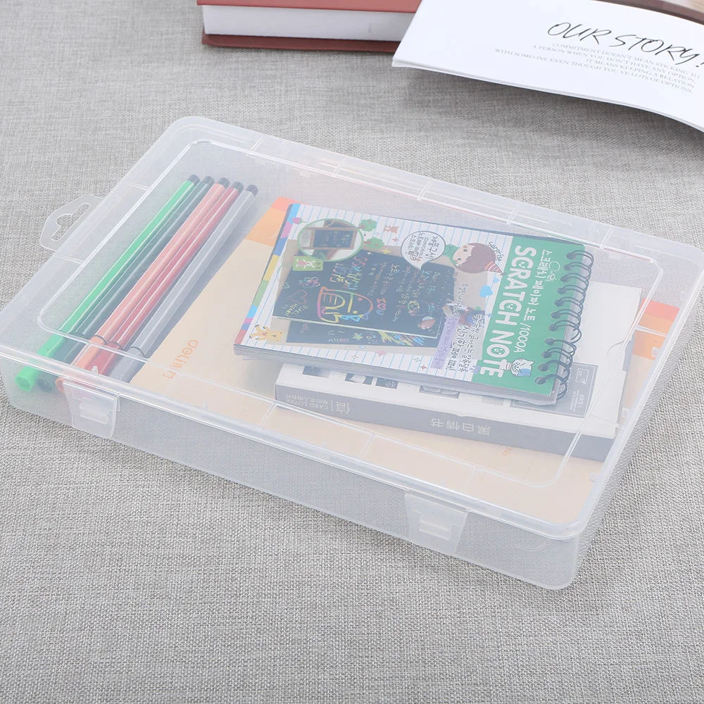 Портативная коробка для хранения канцелярских принадлежностей с одним отсеком