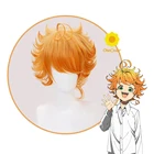 Оранжевый короткий парик для косплея аниме обещанная Невеста Эмма Yakusoku no Neverland термостойкие волосы + парик шапочка Вечерние
