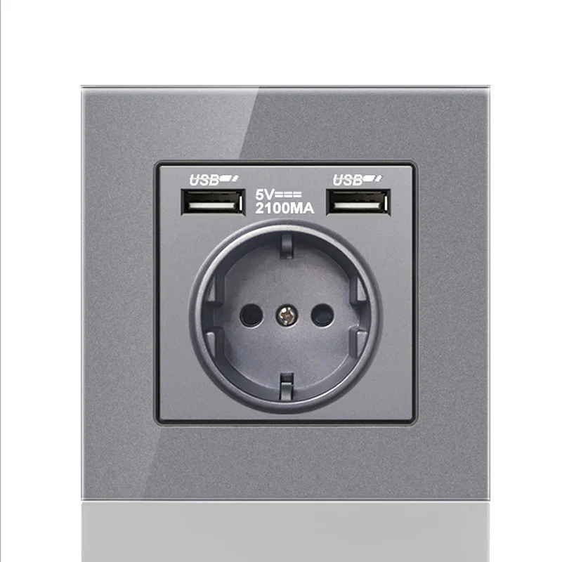 DepoGuye настенного типа Дополнительный внешний аккумулятор с двумя enchufe USB розетка