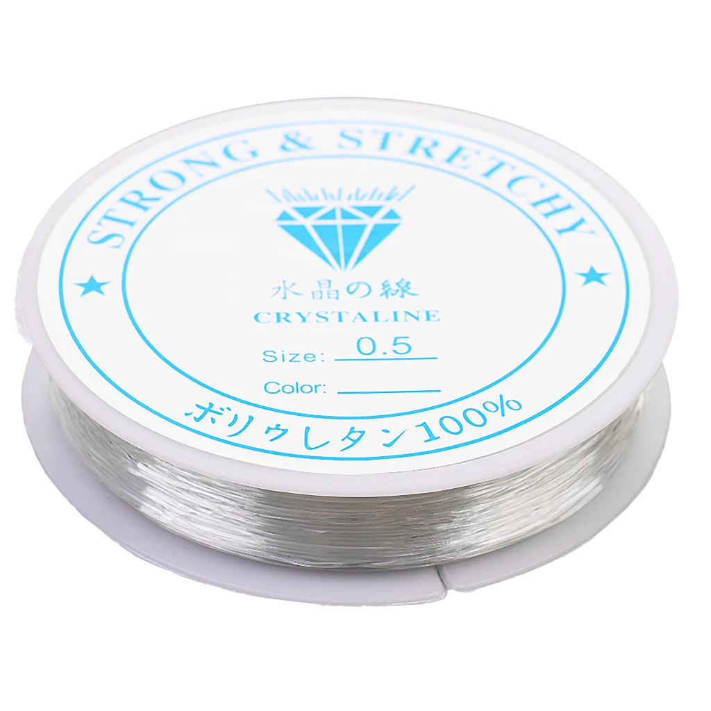 

10m Stretchy Elastic Cord Clear Round for Beading Necklaces Bracelet Spool