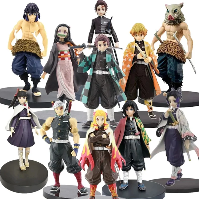 

Экшн-фигурка аниме Demon Slayer Kimetsu No Yaiba, Kamado Tanjirou Nezuko, ПВХ, модель, игрушки, подарки, фигурка зенитсу, Inosuke