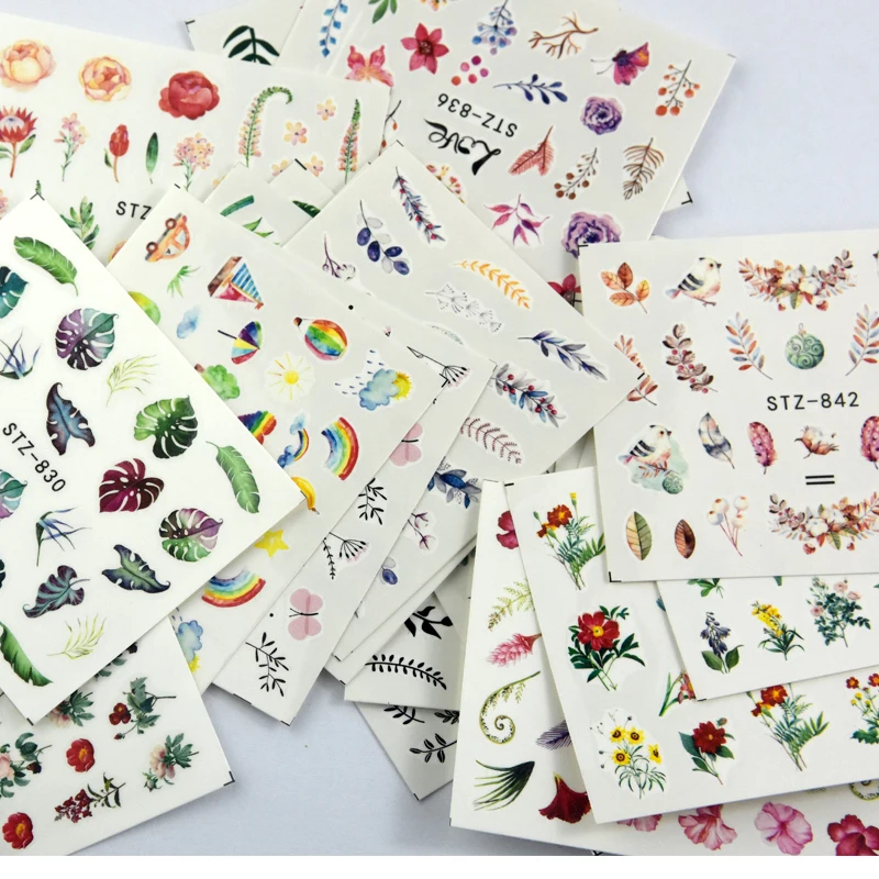 29 листов переводные наклейки для ногтей с тропическими листьями | Красота и