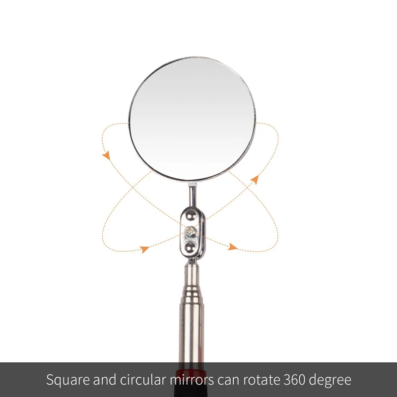 5 Pieces Telescoping netic Pick-Up Tool Including 10 Lb/ 8 Lb Rod and Round/Square Inspection Mirror Set Telesc | Инструменты