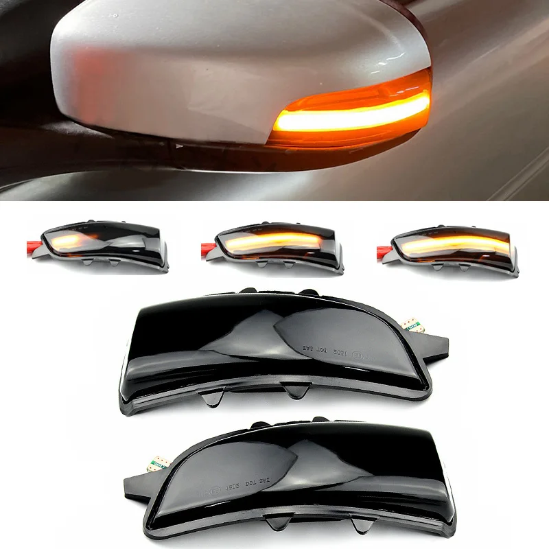 

For Volvo S80 C30 C70 S40 V40 V50 V70 S60 2pcs LED Rearview Mirror Indicator Flowing Turn Signal Light Side Dynamic Turning Lamp