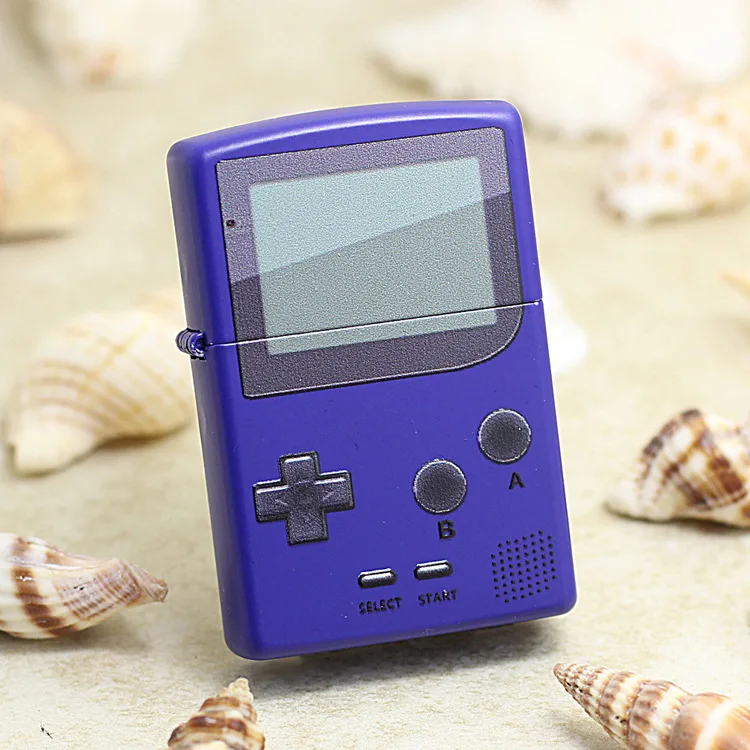 Оригинальная зажигалка Zippo медная ветрозащитная синяя Зажигалка для Nintendo Game Boy