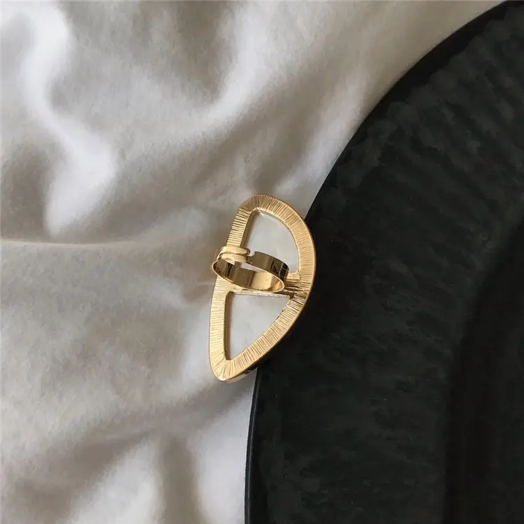 Белое розовое акриловое массивное кольцо для вечеринки женское простое