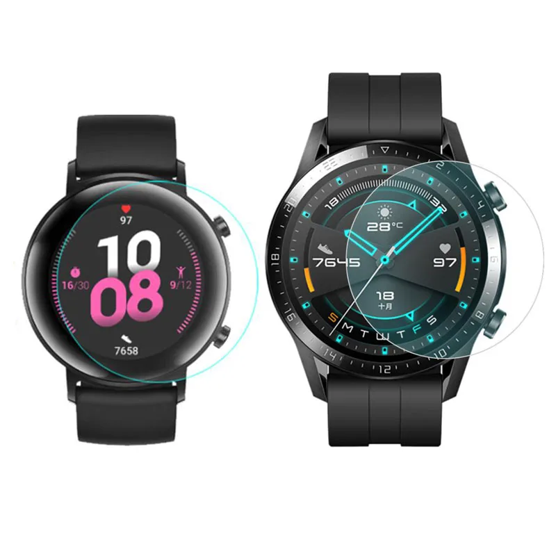 Мягкая прозрачная защитная пленка из ТПУ для смарт часов Huawei GT 2 42 мм 46 GT2