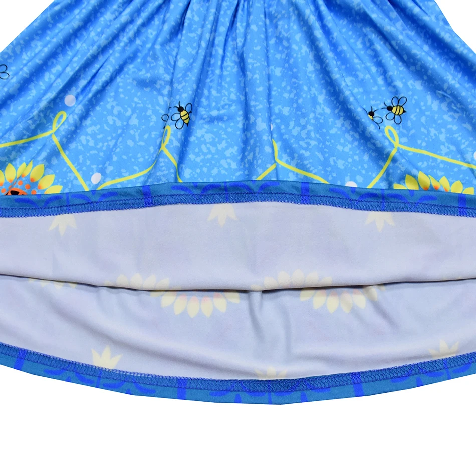 

Hot Anna Dress For Girls Summer Print Princess Costumes Kids Dress Up Birthday Party Cosplay Fancy Sleeveless Children Clothes