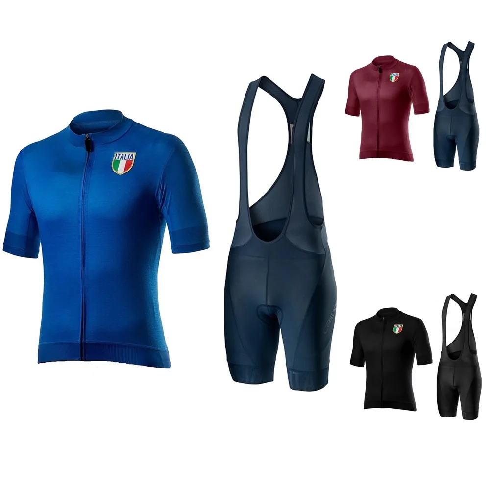 Лето 2020 итальянская велосипедная одежда Мужской полный комплект из Джерси для
