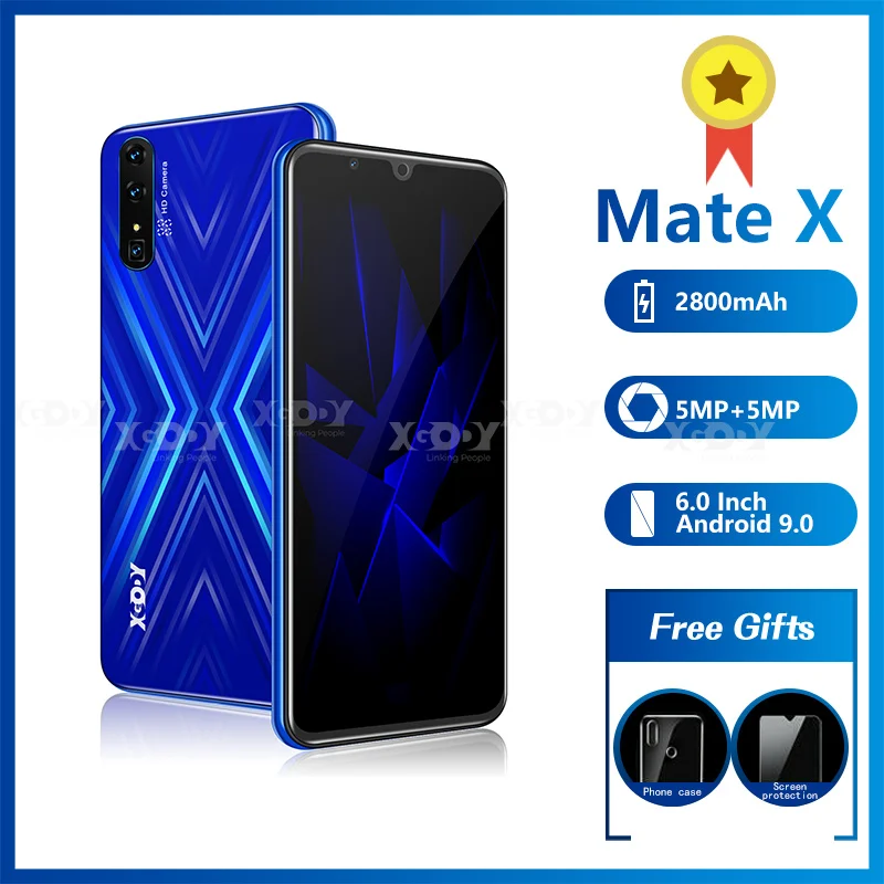 XGODY mateX 3G Смартфон Android 9 0 18:9 qHD MTK6580 2GB16GB 2800 мА/ч Две сим карты 5.0MP Камера GPS Wi Fi 6