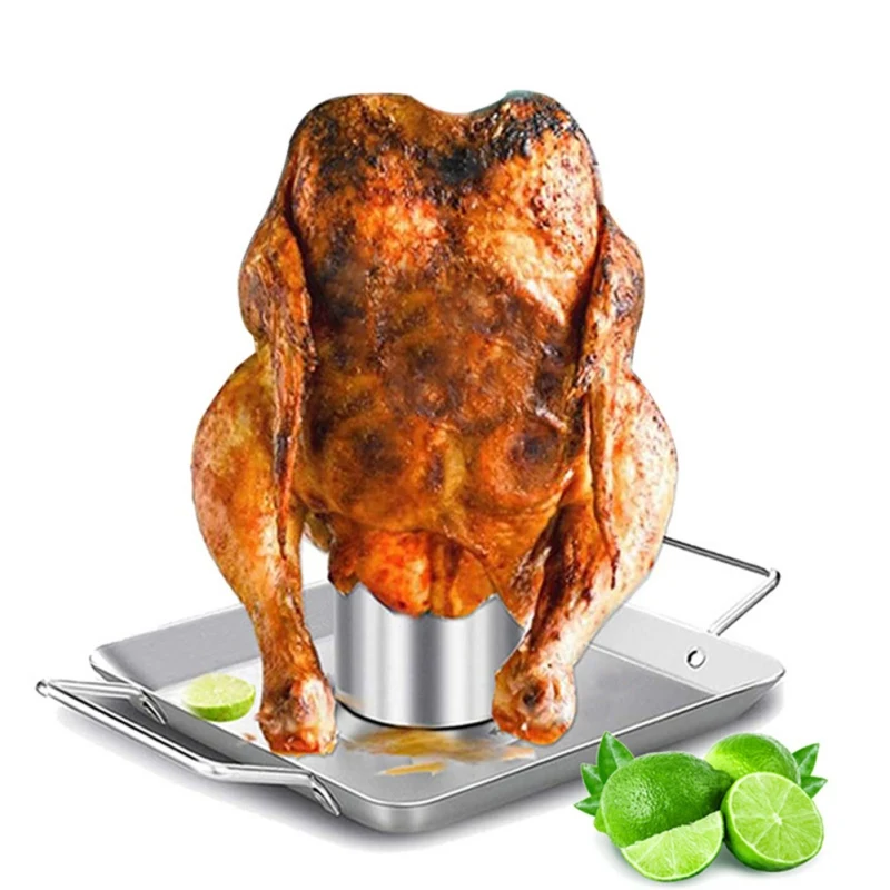 

High quality guarantee hot sale Stainless Steel Chicken Beer Can And Drops Of Drip Discs Roast Chicken With Beer Fragrance