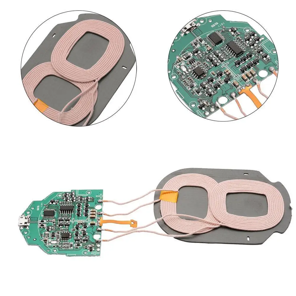 

High quality 10w qi fast charging wireless charger qi wireless dual coil 2 pcba charging standard with circuit accessories U0A4