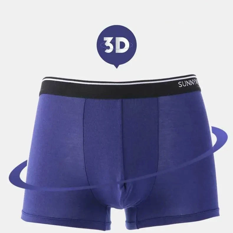 6Pcs Men Boxer Short Cotton Underwear Men's Solid Panties Breathable Boxershorts Large Size L-3XL U Convex Pouch For Men Boxers