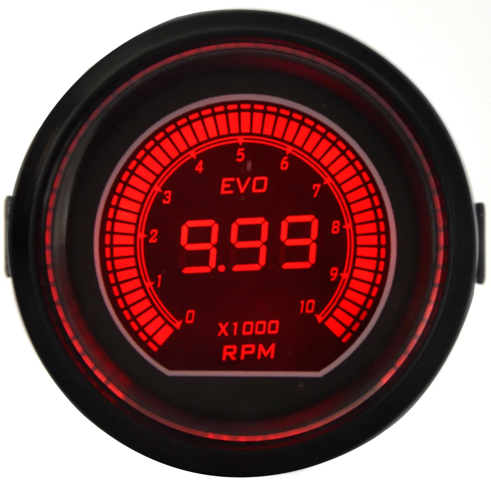 Тахометр Dragon универсальный двухцветный светодиодный 52 мм