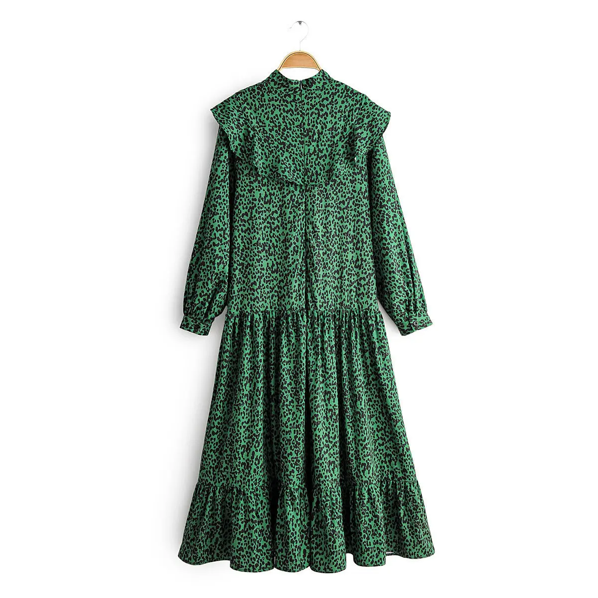 Женское платье с принтом в виде листьев лотоса повседневное элегантное новом