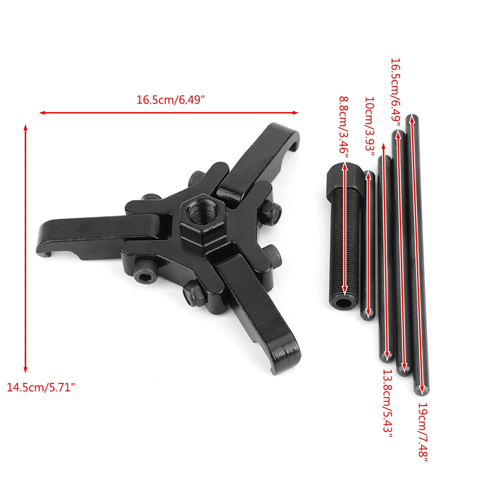 Artudatech 71002 for Chevrolet trucks Mitsubishi Eclipse Harmonic Balancer Puller Set Remove Damper Pulleys in Tight Engine |