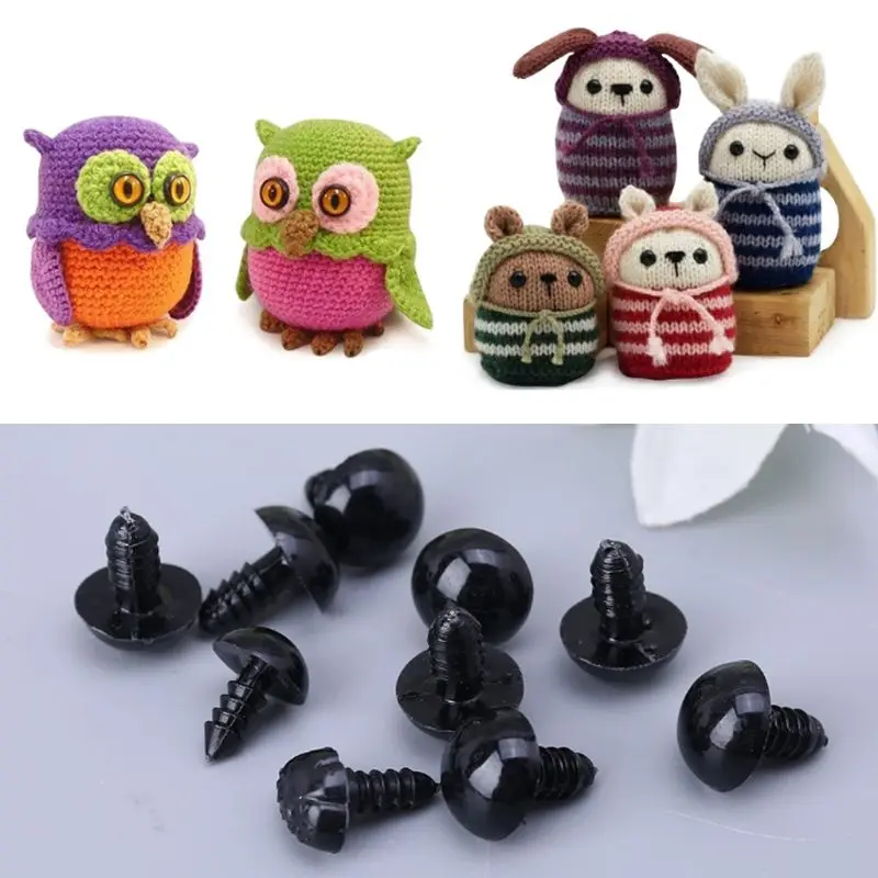 

586pcs/box Plastic Safety Eyes Nose with Washers for Bear Doll Animal Puppet Toy 23GD