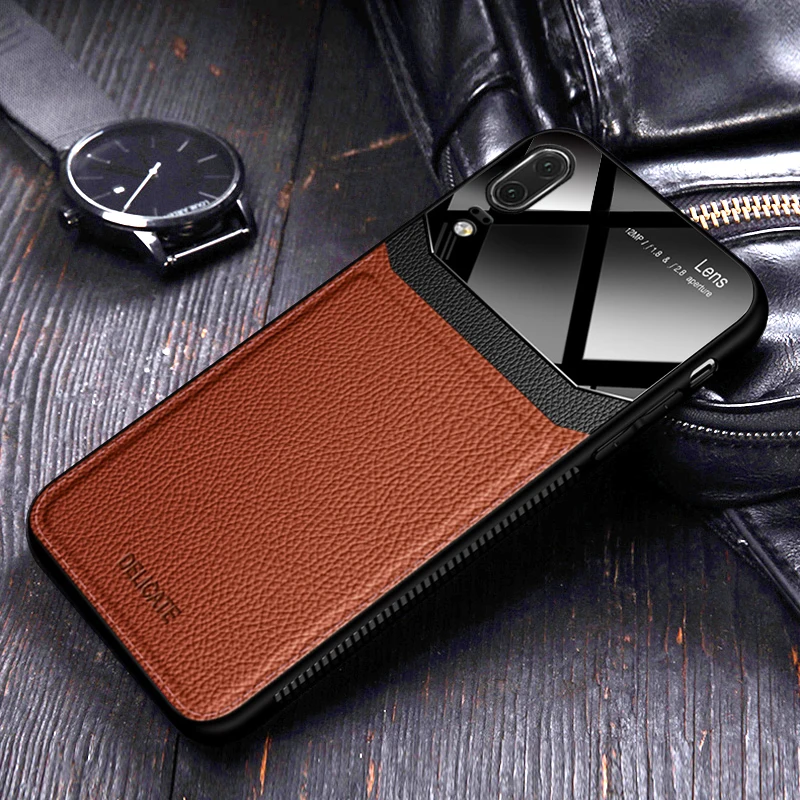 I coque, чехол, чехол, для HuaWei P20 Lite P20lite Pro на кожаном зеркальном стекле Силиконовый противоударный телефон роскошные оригинальные милые чехлы