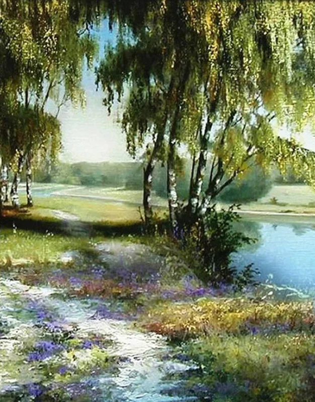 

JMINE Div 5D природный пейзаж весеннее дерево полностью Алмазная краска наборы для вышивки крестиком искусство Высокое качество растение 3D крас...